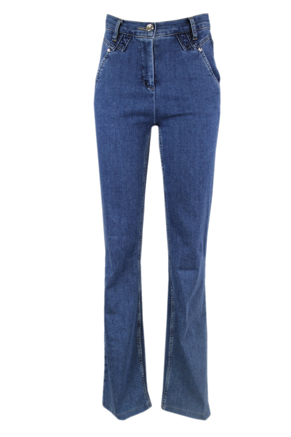 Caroline Biss jeans met flared leg.