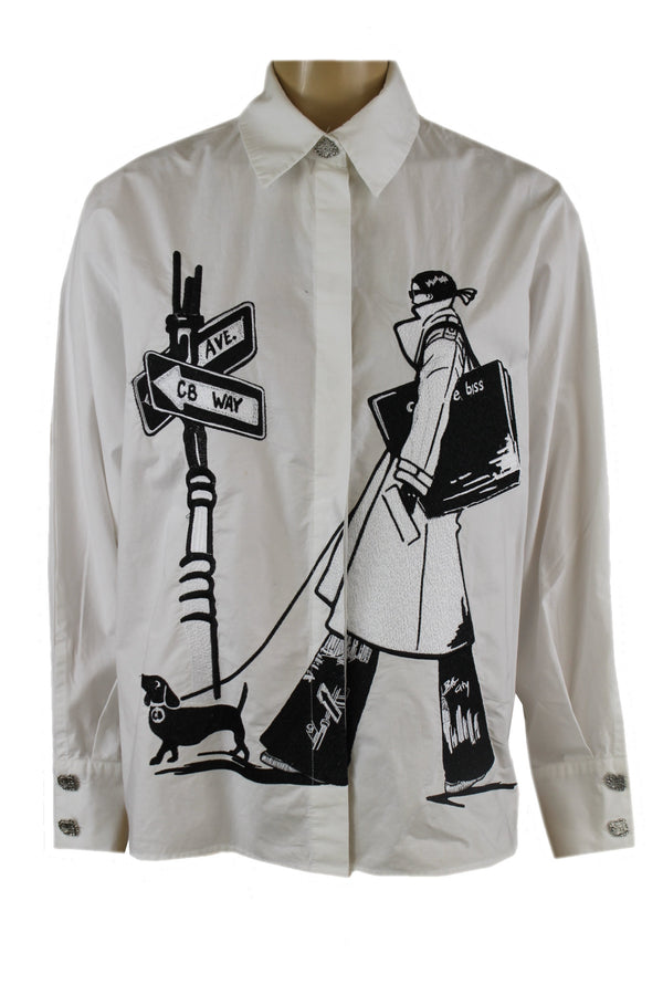 Caroline Biss blouse van 100% katoen.