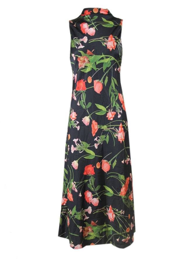 Ted Baker Cowl neck midi slip dress black.