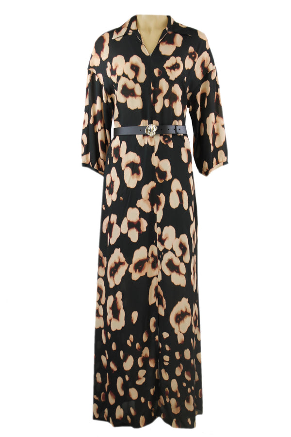 Caroline Biss maxi-jurk van 100% viscose.