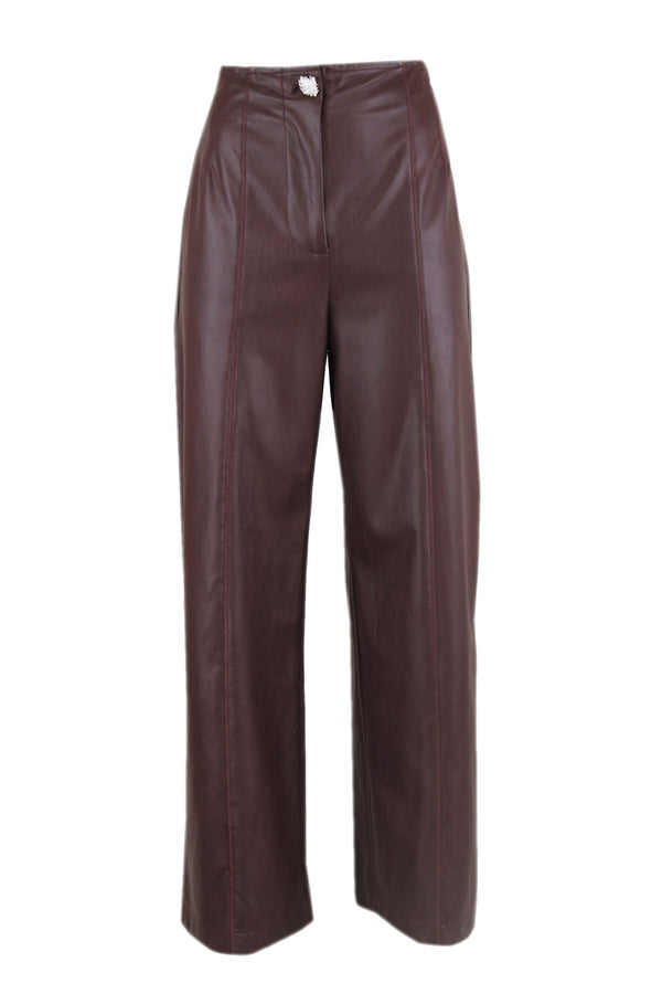 Caroline Biss leatherlook broek.