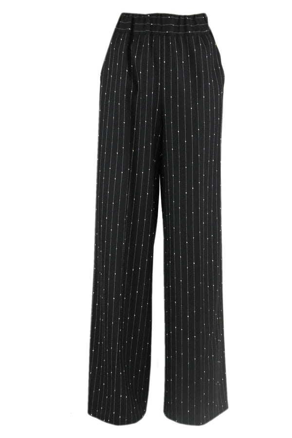 Caroline Biss broek met krijtstreep en een elastische taille.