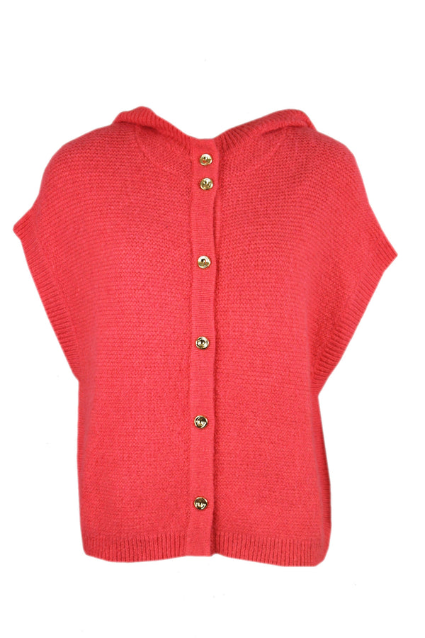 Caroline Biss vest met capuchon.