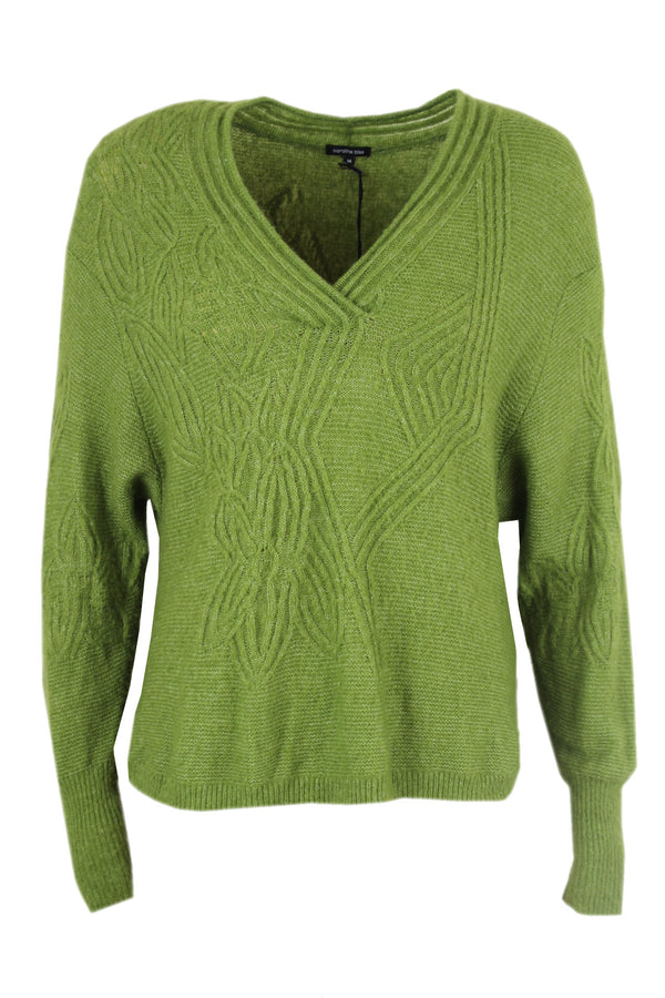 Caroline Biss kabeltrui met 50% wol.