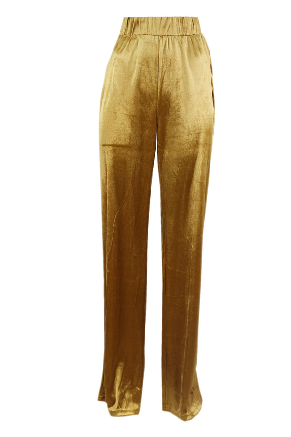 Amaya pants Gold Velvet.