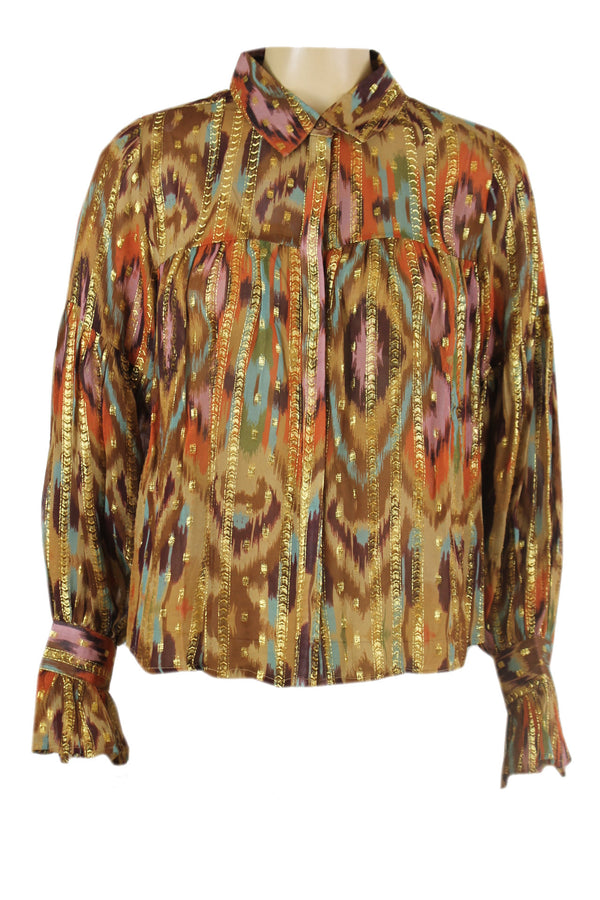 Amaya blouse multi-print met top.