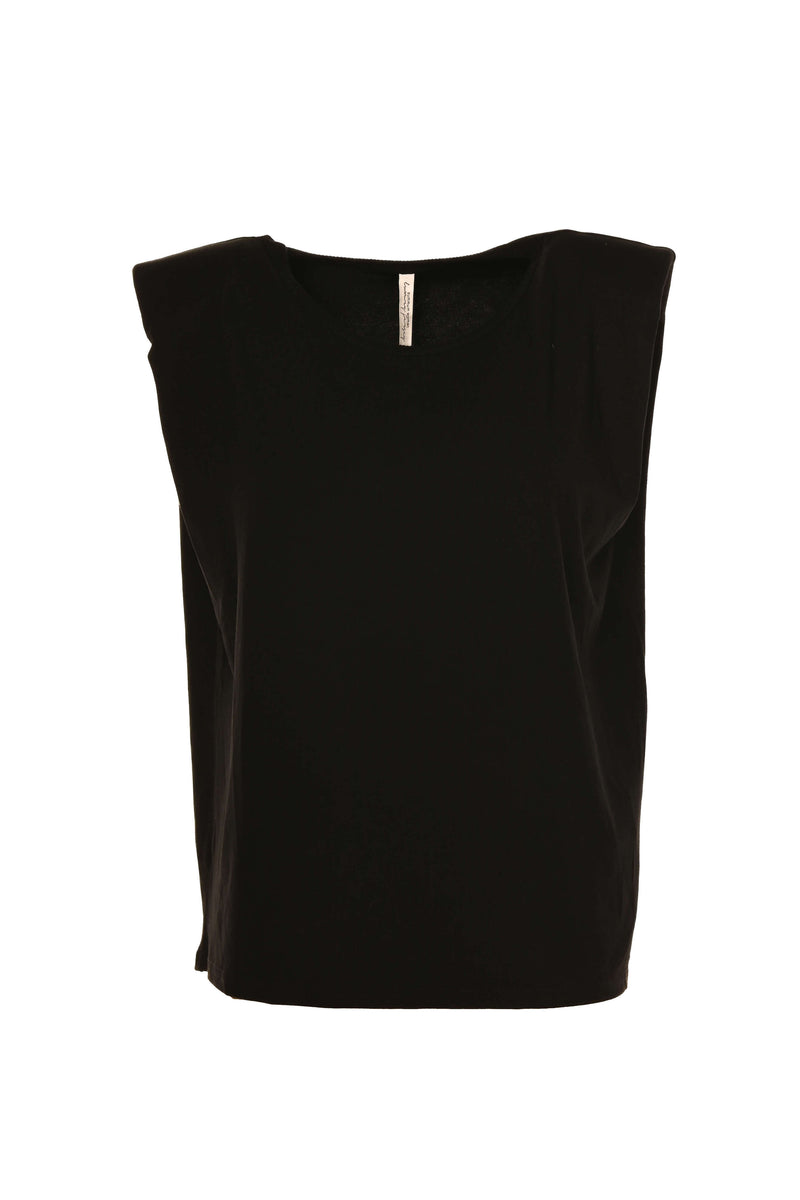 Womens BODYFIT Singlet - Black – Garage Basics