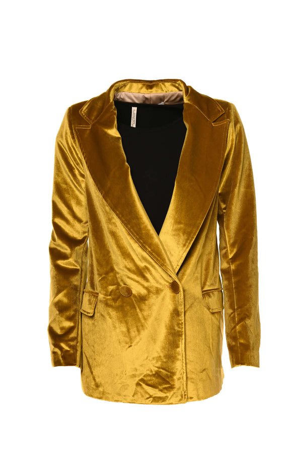 Amaya blazer Velvet Gold.