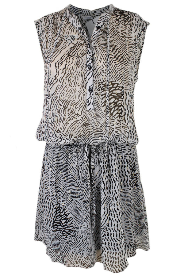 Summum jurk met goudkleurige details.
