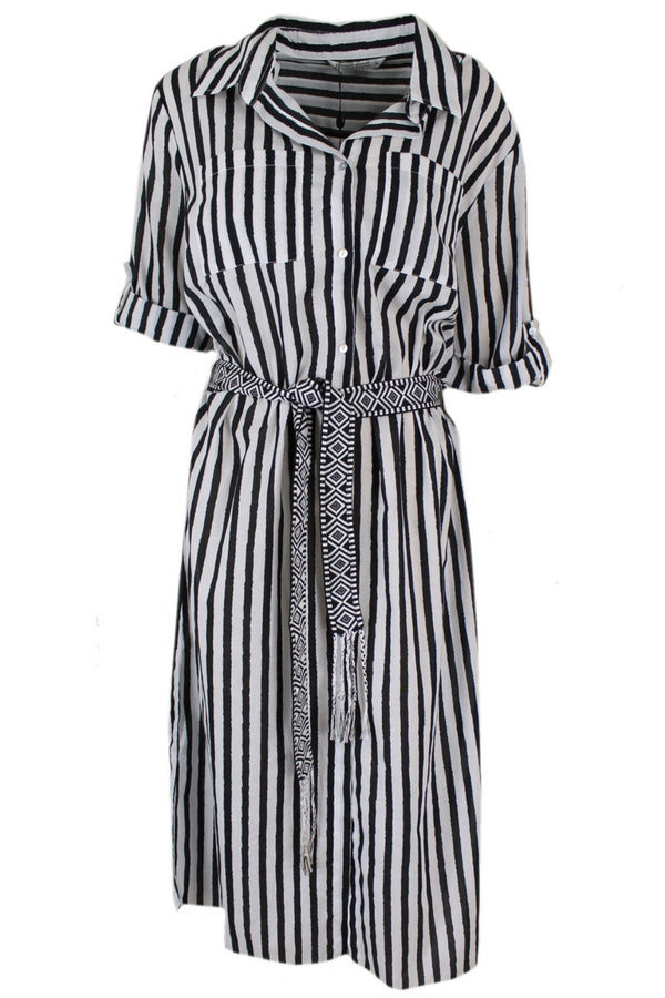 Summum Jurk Summer Black Shell