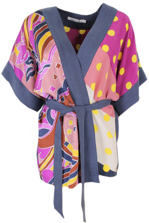 Summum multicolor kimonoblouse.