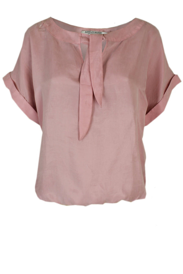 Summum zachtroze blouse.