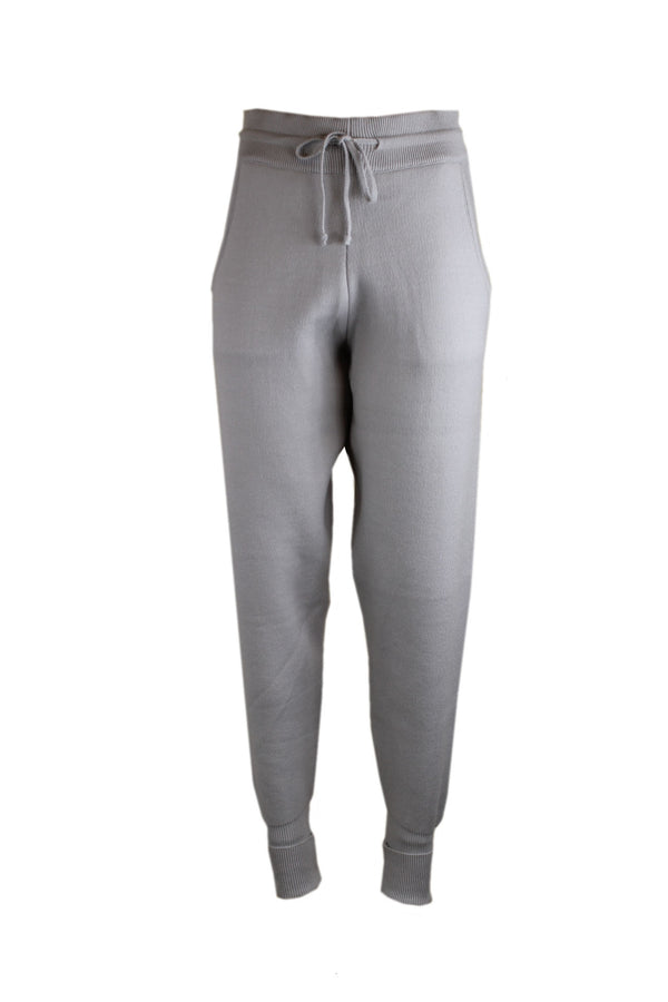 Amaya lichtgrijze joggingbroek met een elastische taille.