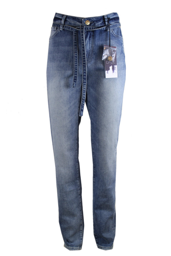 Summum, Blue Daze denim met strikband.