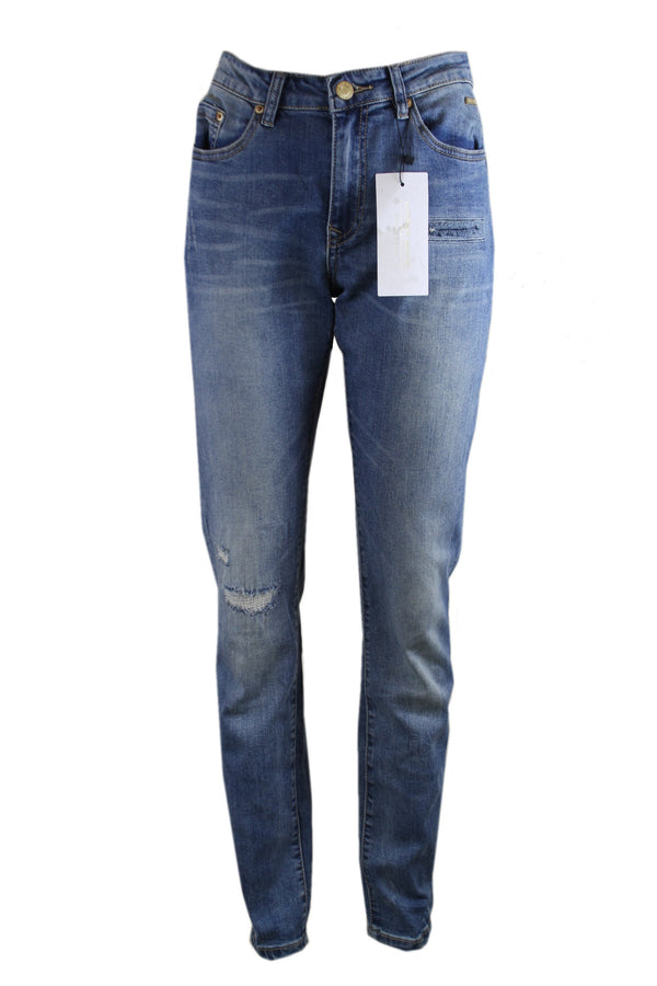 Summum, Blue Daze washed denim, regular fit.